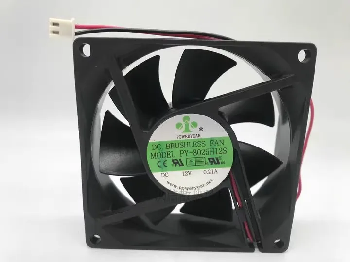

Free shipping original PY-8025H12S 8CM 12V 0.21A 8CM cooling fan