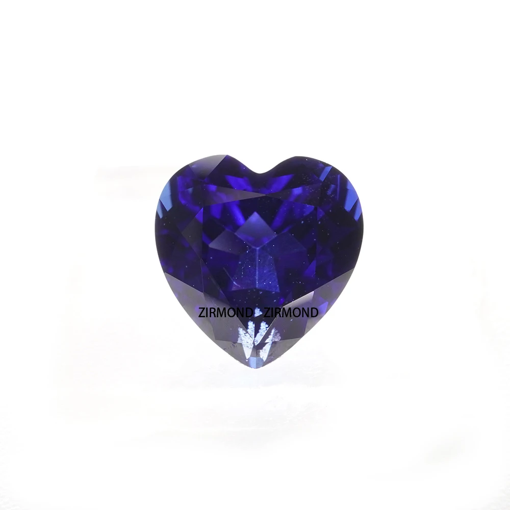 

Lab Grown Sapphire Royal Blue Heart Cut 3-10mm (0.11-5.34ct) VVS Gemstone for DIY Jewelry Making with AGL Certificate