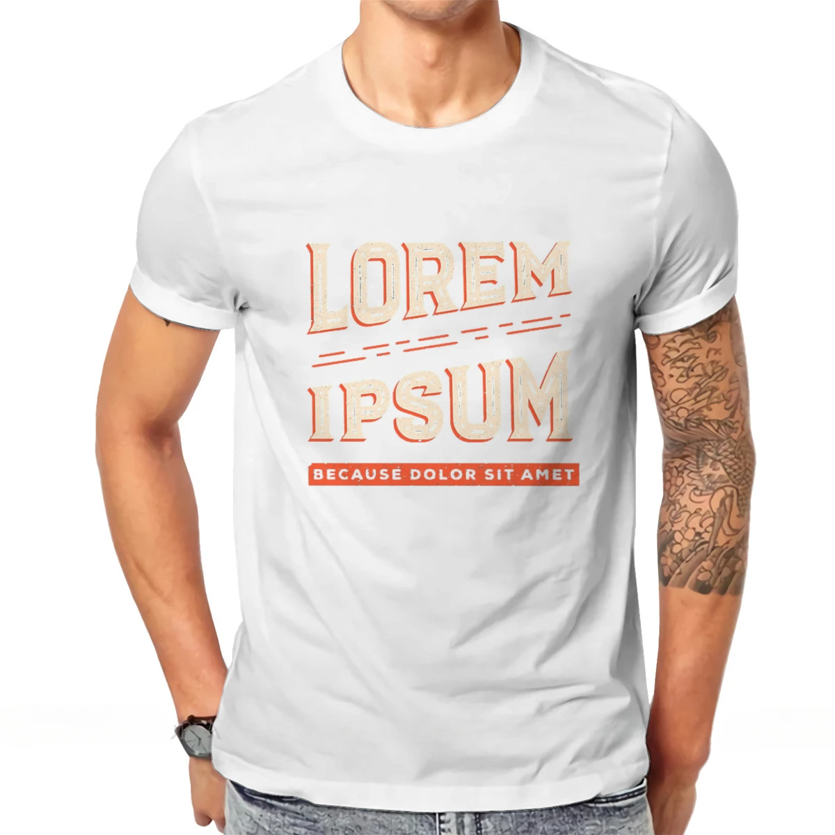 Camiseta masculina solta Lorem Ipsum novidade, impressão confortável, desenvolvedor de software, programador de TI Geek