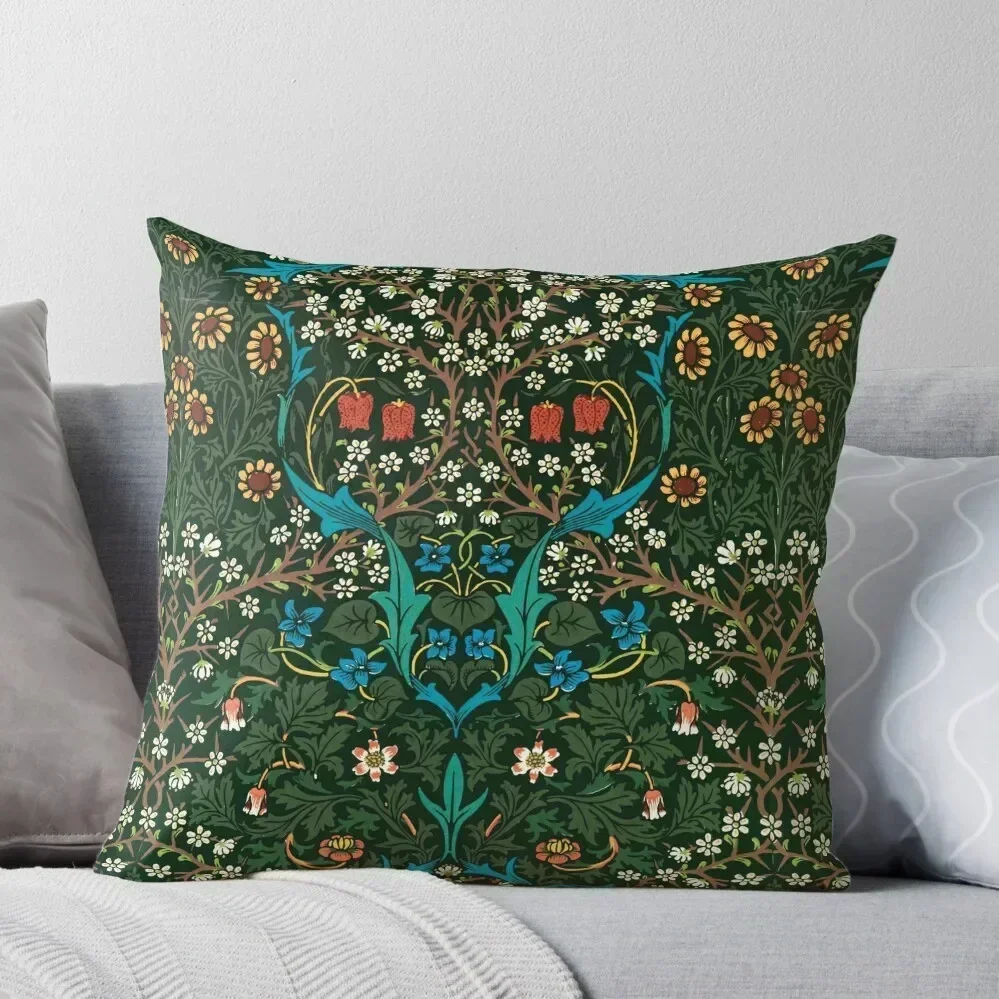 

Blackthorn by William Morris, 1892 Throw Pillow Sofa Cushion Cover anime girl Room decorating items pillow