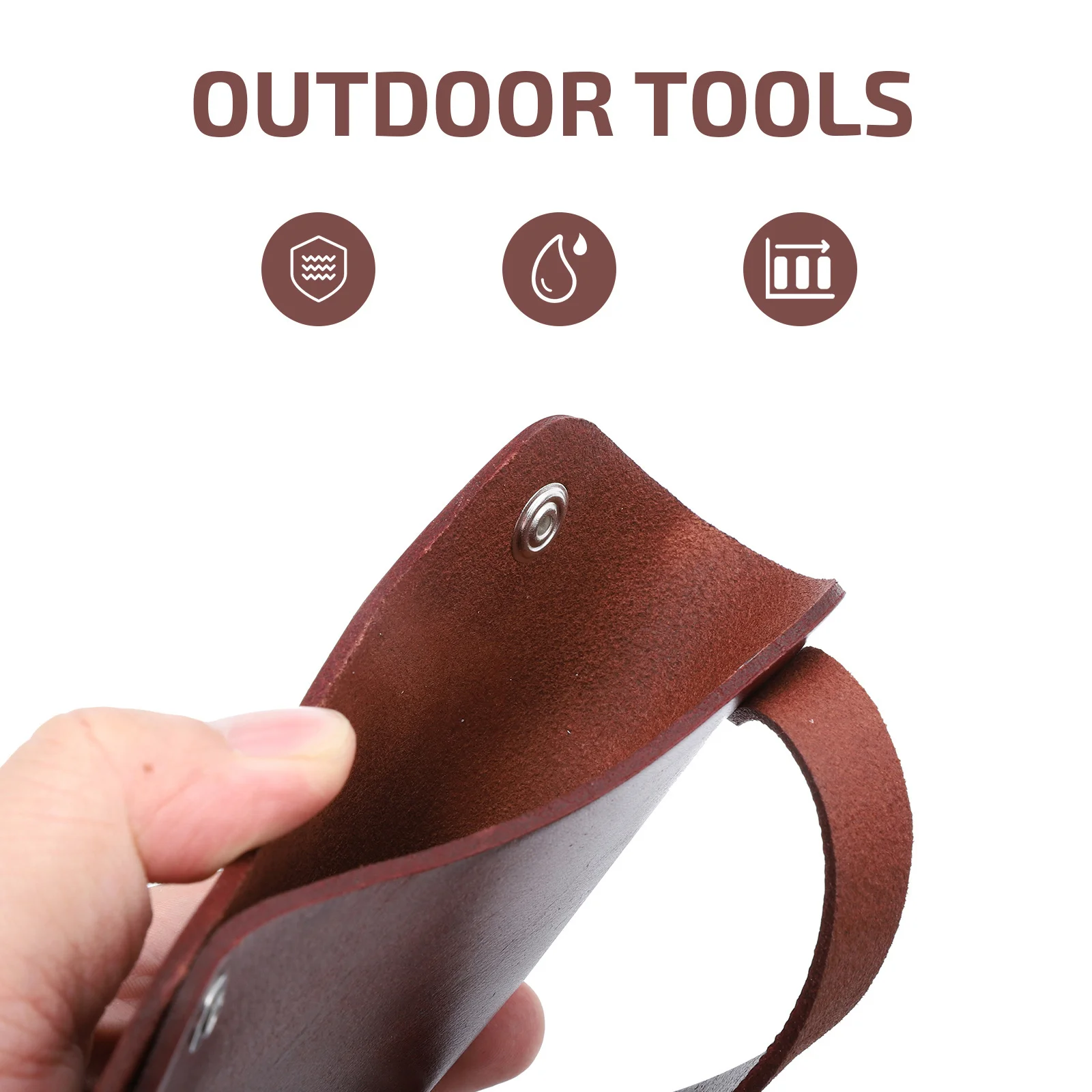 1 قطعة غلاف حماية الفأس العالمي الأكمام السميكة غطاء جلد البقر لحماية الشفرة التخييم في الهواء الطلق