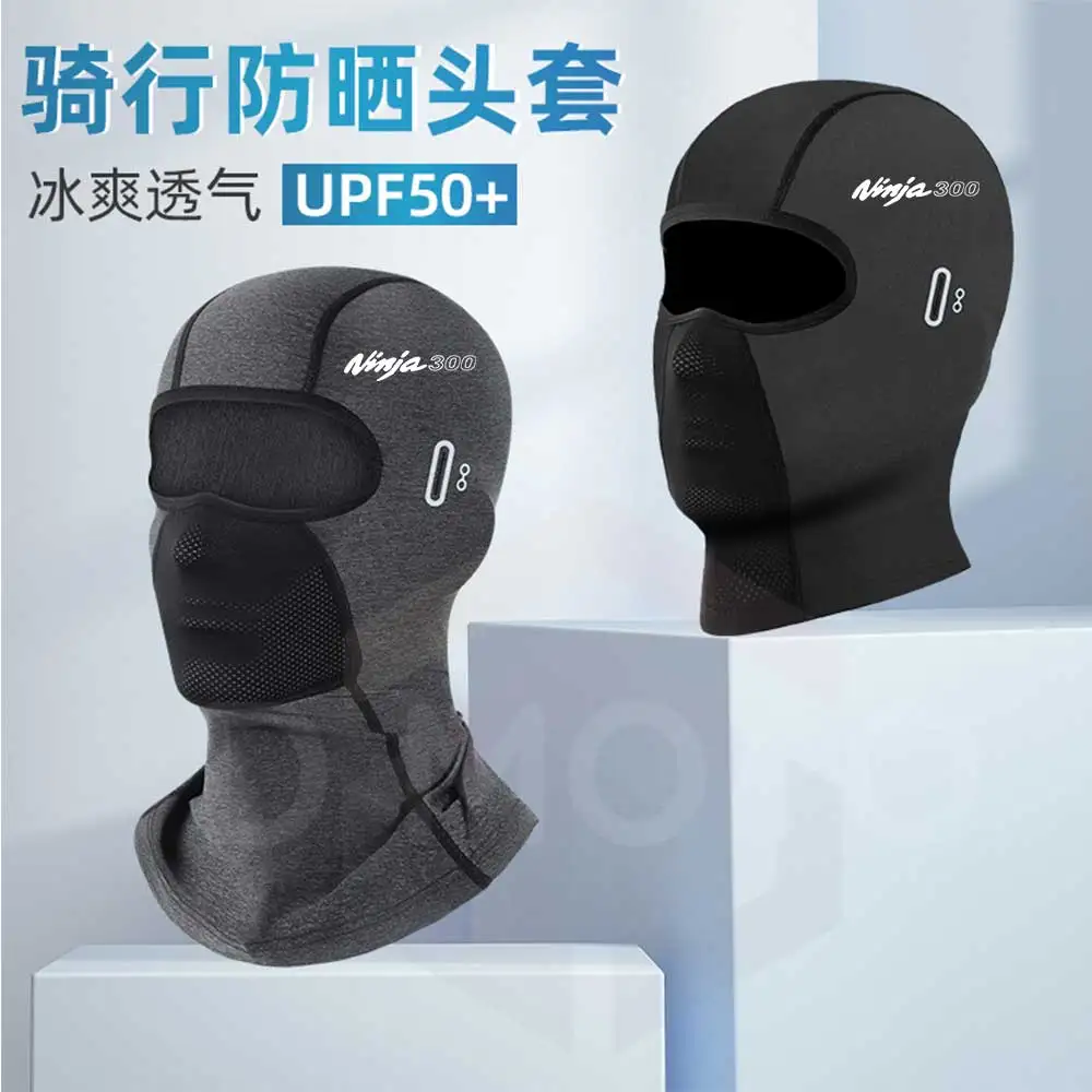 Balaclava Summer Cooling Motorcycle Balaclava Hats Sun UV Protection pass mountain For kawasaki NINJA 300