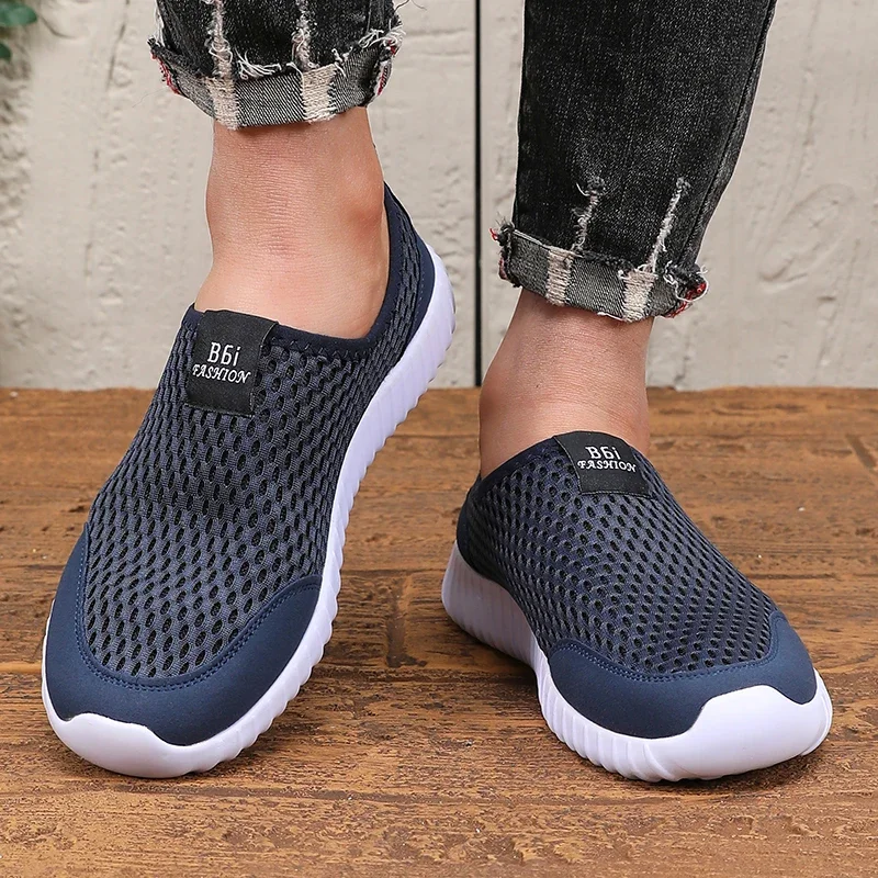 

Мужская повседневная обувь, дышащая, удобная, на одну ногу, простой дизайн, туфли на плоской подошве, быстросохнущая, крутая, не душно, мужские туфли без шнуровки