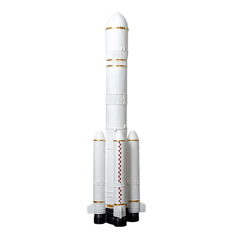 

Modern light luxury simulation rocket model large floor-to-ceiling ornament science and technology museum model room restaurant