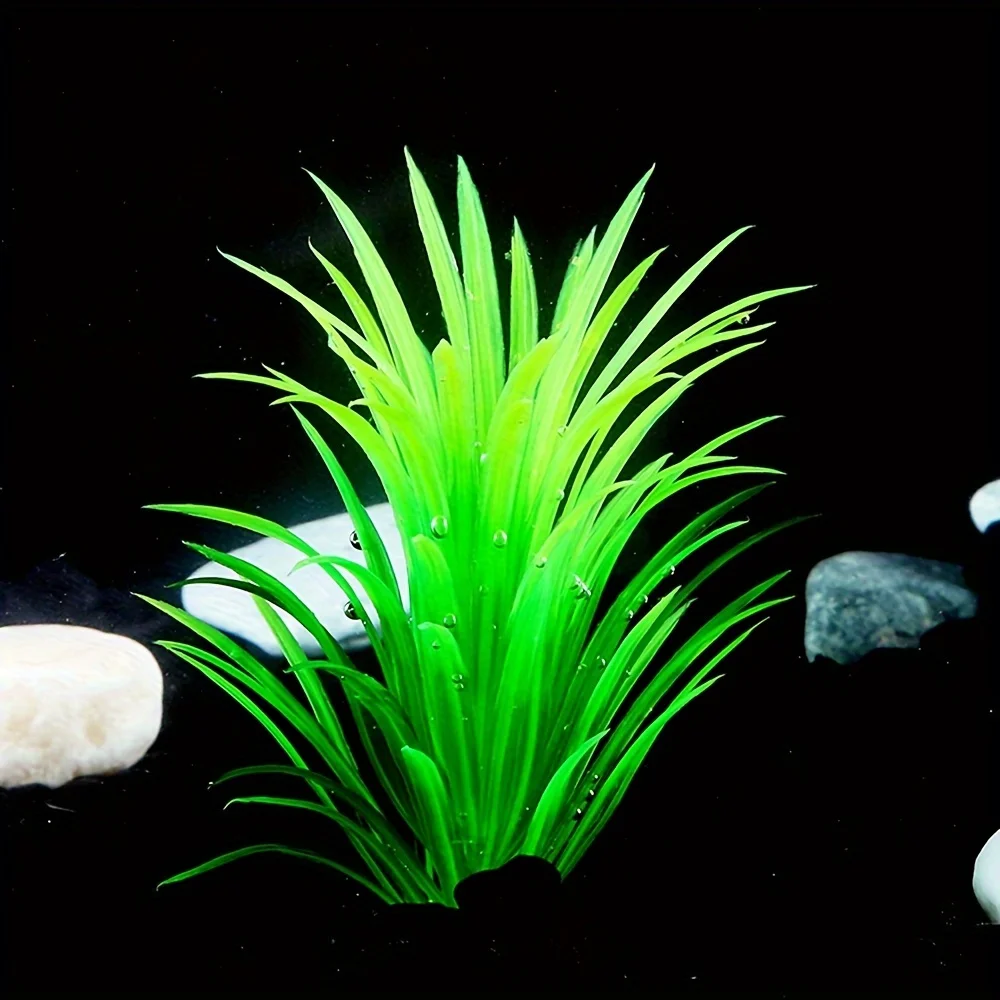 10 Stück/1 Stück lebendige künstliche Aquarienpflanze – geringe Wartung, sicher für Aquarien und Innendekoration
