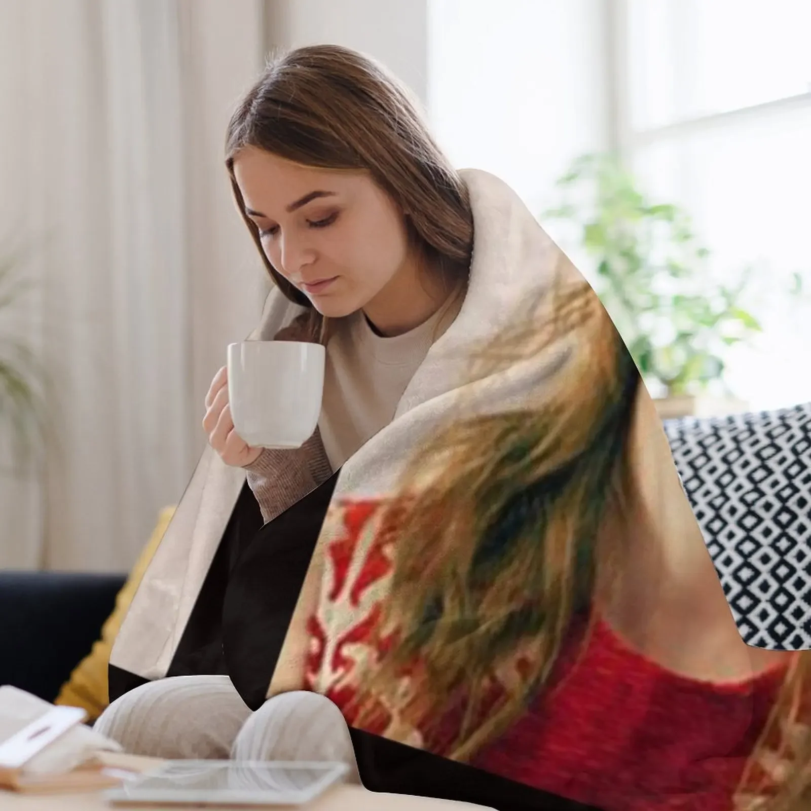 الألبوم - بطانية رمي إيما واتسون لتزيين عيد الميلاد، بطانيات عصرية للسرير أشعث متحركة