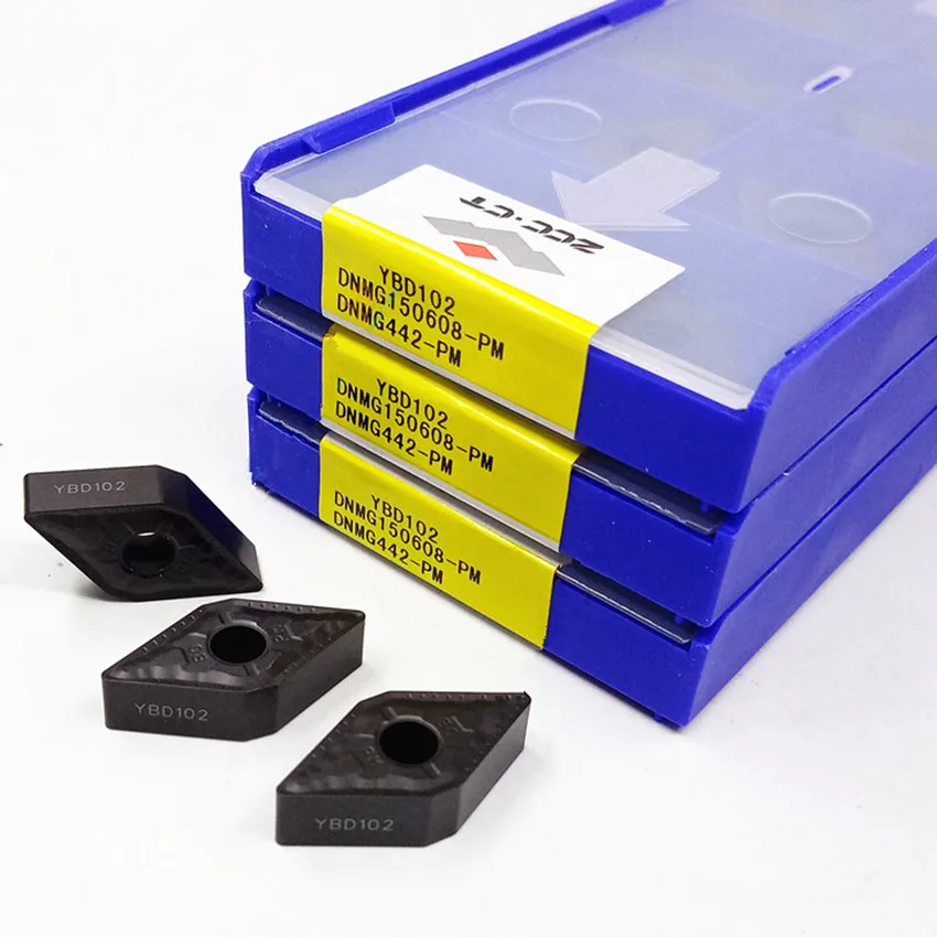 DNMG150604-PM YBD102/DNMG150608-PM YBD102/DNMG150612-PM YBD102 DNMG441 DNMG442 DNMG443 ZCC.CT CNC carbide inserts 10pcs/box