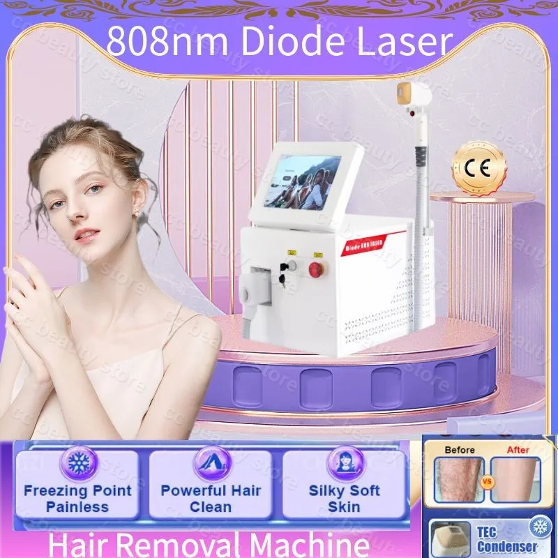 

808 Diode Laser hair Removal Epilator 2000W Ice Platinum Laser 755 808 1064 Diode Hair Removal Painless 808nm Machine