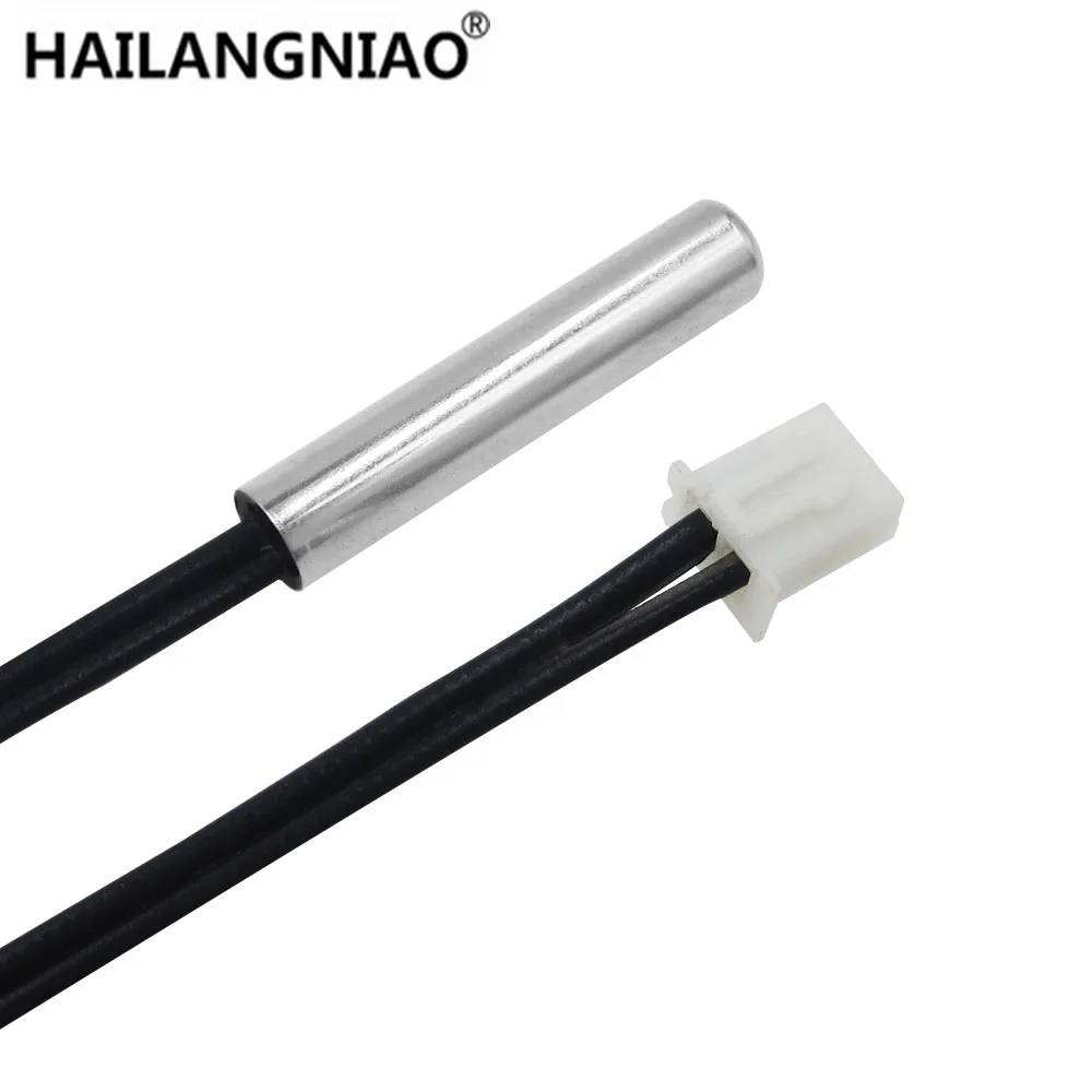 50cm NTC Thermistor Temperature Sensor Waterproof Probe Wire 50K 10K 1% 3950 W1209 W1401 cable