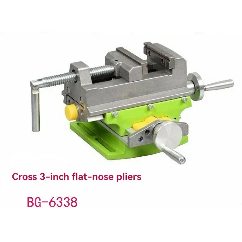 BG-6368 3-inch Cross-Sliding Vise with Compound Slide for Mill and Drill Press,Cross Slide Drill Press Vise