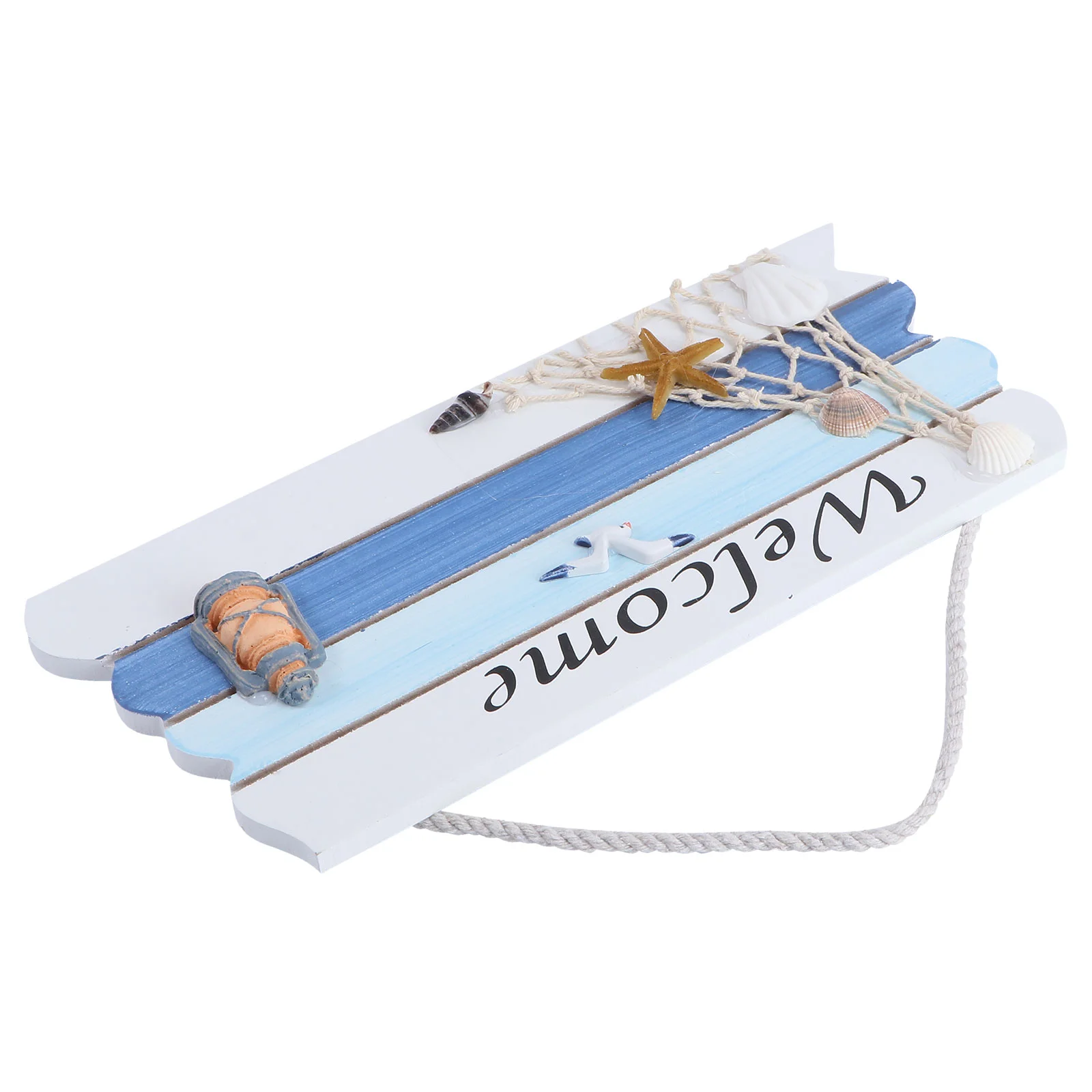 Summer Nautical Office Decor Sea Mediterranean Wall Hanging Hanging for Front Door Wooden Mediterranean