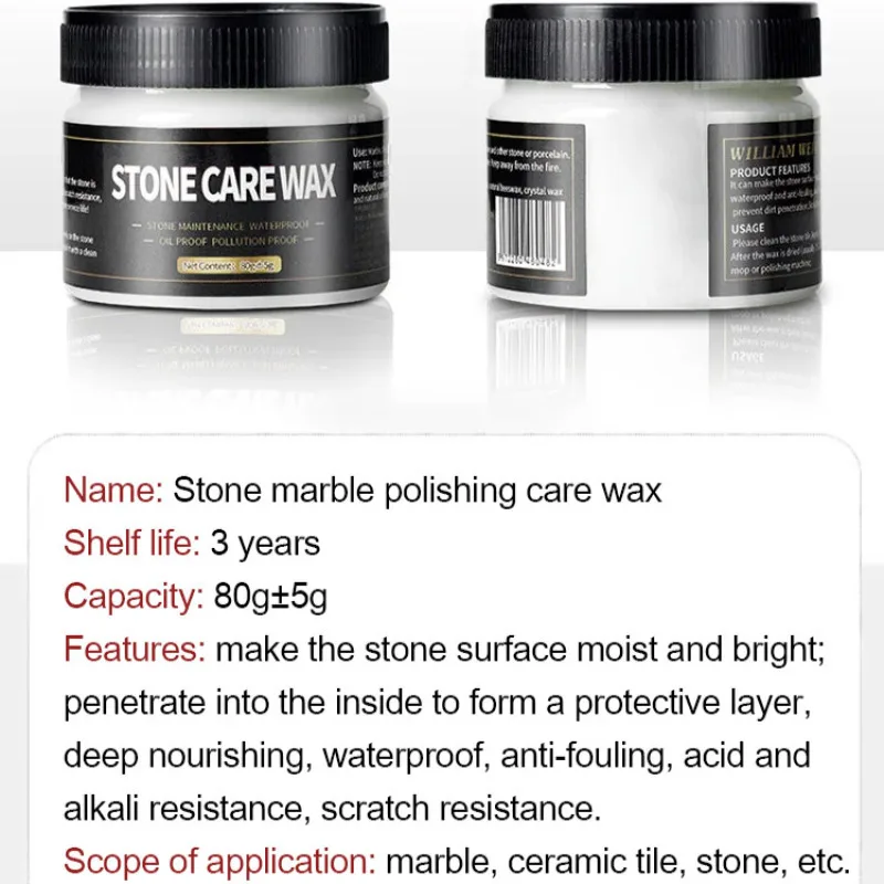 Non-slip floor wax marble polishing agent Stone tile floor maintenance paste wax coating