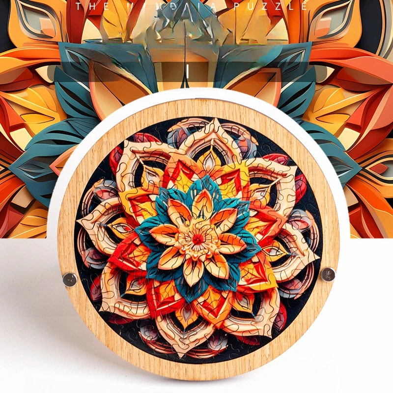 The Mandala - Adult Ultra High Difficulty Ten-Level Challenging Puzzle with Irregular Wooden Hell Design