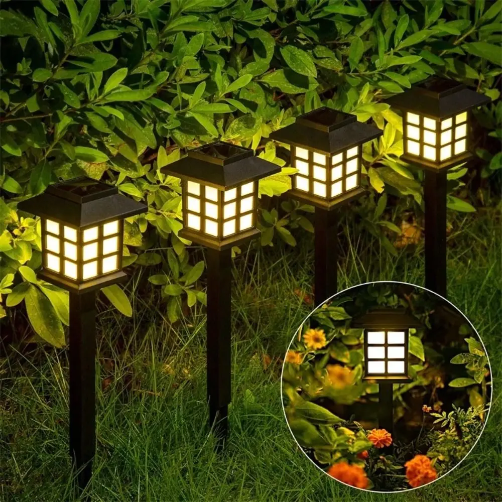 

2Pcs Durable LED Solar Pathway Lights Garden Decoration Waterproof Atmosphere Light Lawn Lamp Walkway Lighting