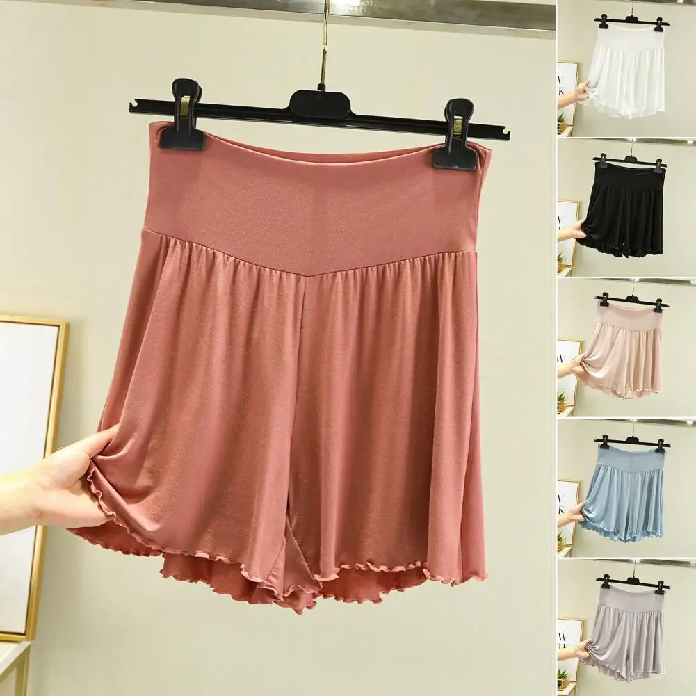 

Women Hot Pants Stylish Women's High Waist Wide Leg Shorts for Summer Outdoor Activities Elastic Waistband Hot Pants for Women