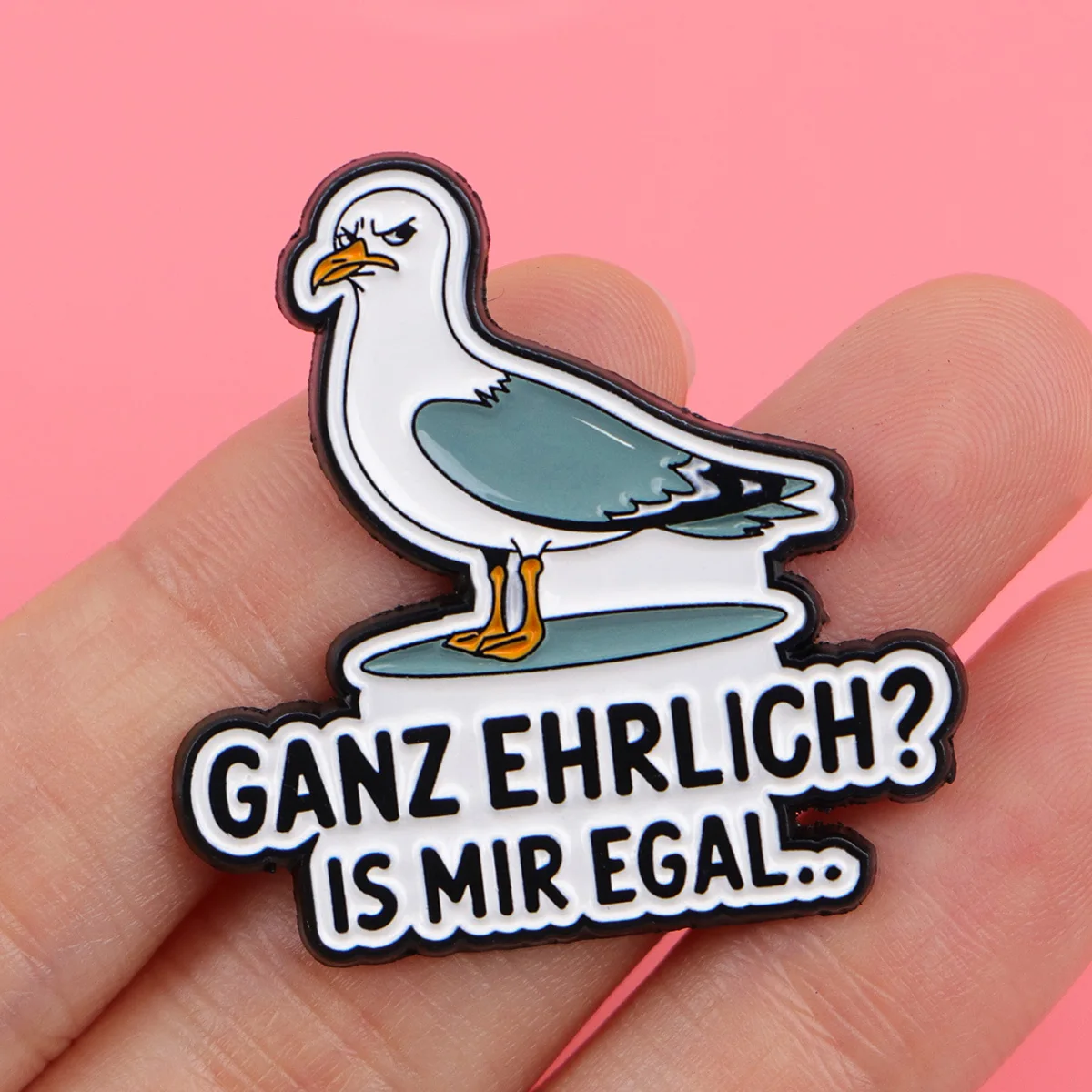 Animal Quotes Enamel Pins Rabbit Brooch Lapel Pins Badge on Backpack Clothing Accessories Fashion Jewelry Friends Gifts
