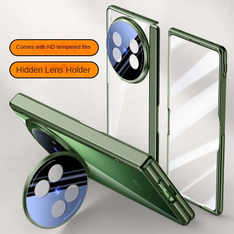 

Прозрачный защитный чехол из закаленного стекла для экрана конфиденциальности для VIVO X Fold5 Fold 5, универсальный пружинный держатель на петлях