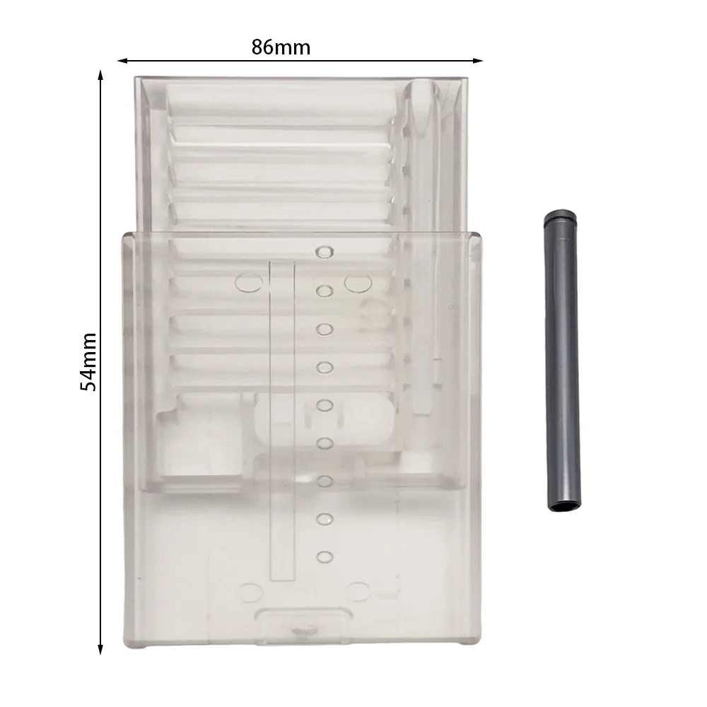حاوية السعوط البلاستيكية ذات 8 مقصورات مع غطاء عريض في صندوق تخزين محمول بحجم الجيب من قش الألومنيوم ملحقات مجموعة السعوط