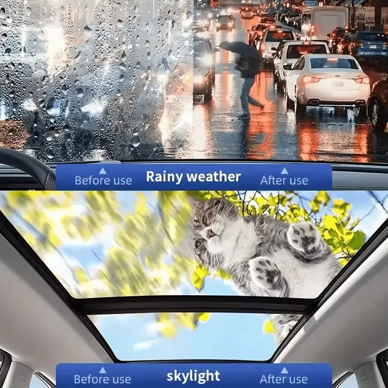 SIKEZHAN Car Windshield Glass Oil Film Remover Auto Window Cleaner Rainproof Coating Clear Vision Revive Clarity Spray 100ml view 3
