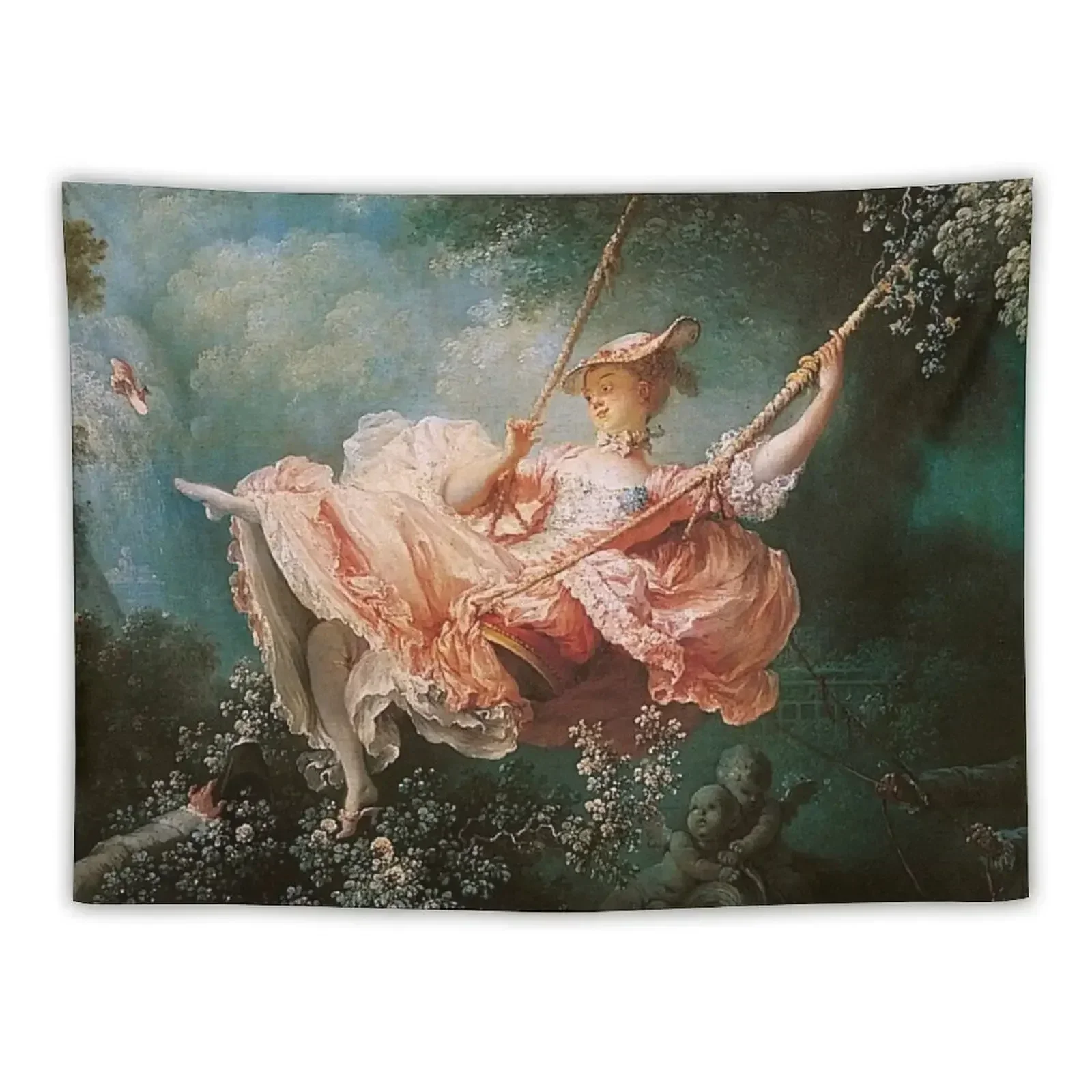 The Swing Rococo Art Tapestry Wall Art Room Design Room Decor Art Mural Tapestry