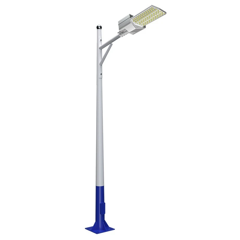 City Electric Street Lights Municipal Engineering Road Outdoor LED Lighting 5m - 8m Single Arm Rainproof Lightning Protection