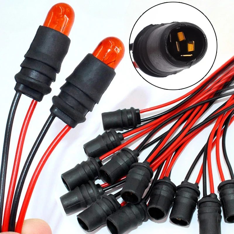 1-10pcs T10 W 5W Auto Wig Gloeilamp Socket Connector Houder Verlengstuk Led Lamp Lampvoet Houder Wig Basis Gloeilamp Plug