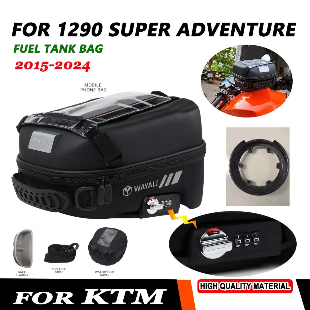 

For KTM 1290 Super Adventure Superadventure ADV 2015-2023 2024 Accessories Fuel Tank Bag Navigation Tanklock Package Storage Bag