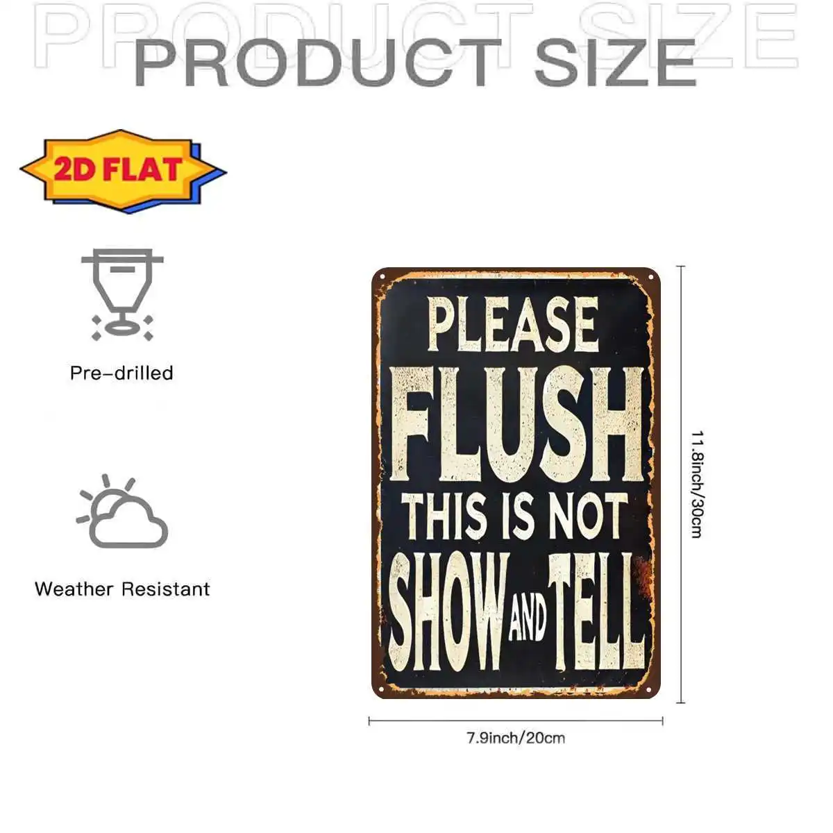 2D Flat, 1pc, Vintage 