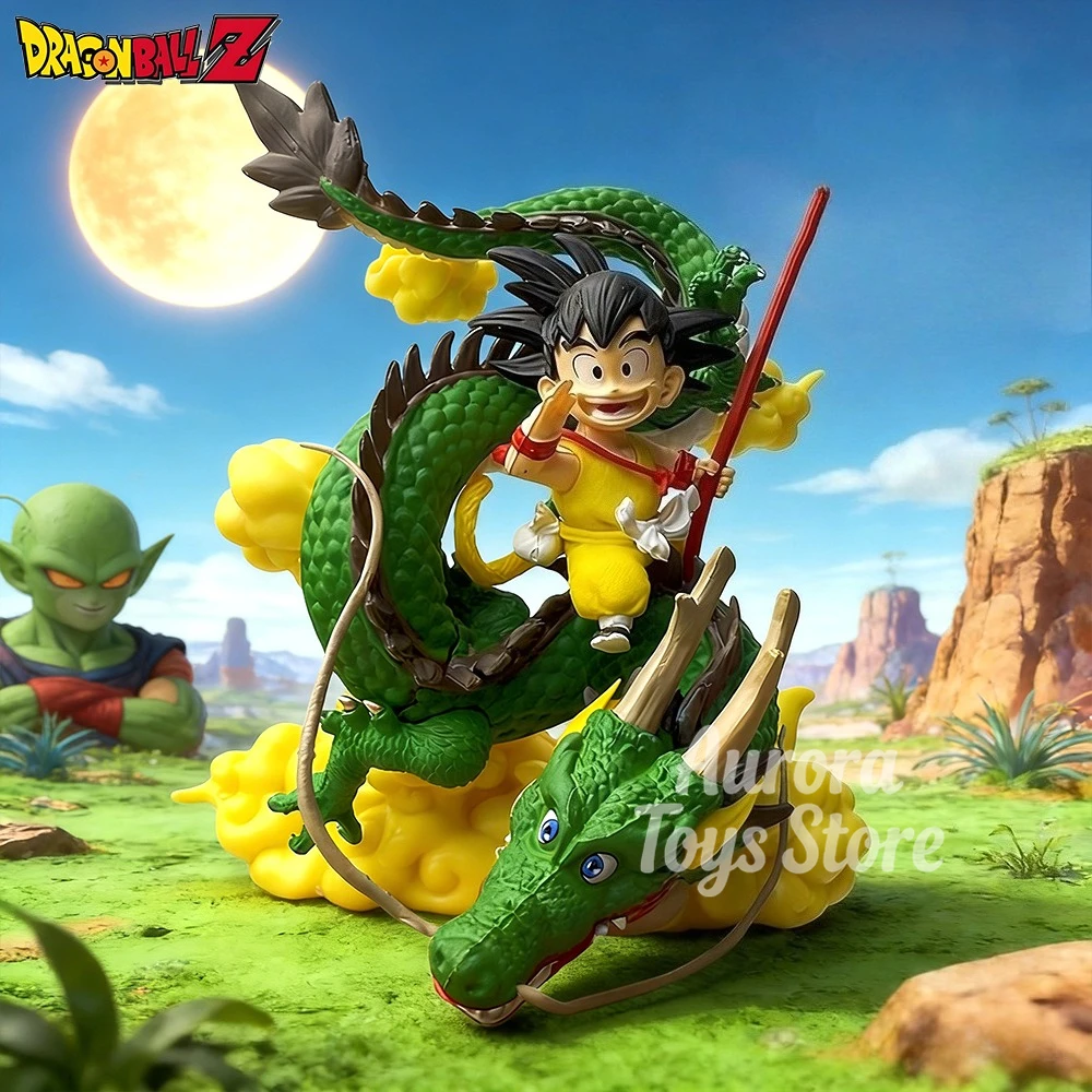13 cm/5,12 in Anime Dragon Ball Figur Shenron und Goku Action-figuren Pvc Statue Desktop Ornamen Sammlung Modell Spielzeug geschenke
