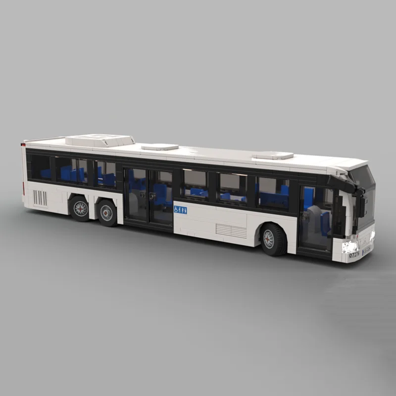 Luxury RV MOC Bus Transportation 2007 Citaro L With Stickers DIY Building Blocks Assemble Model Toy Brick Children Birthday Gift