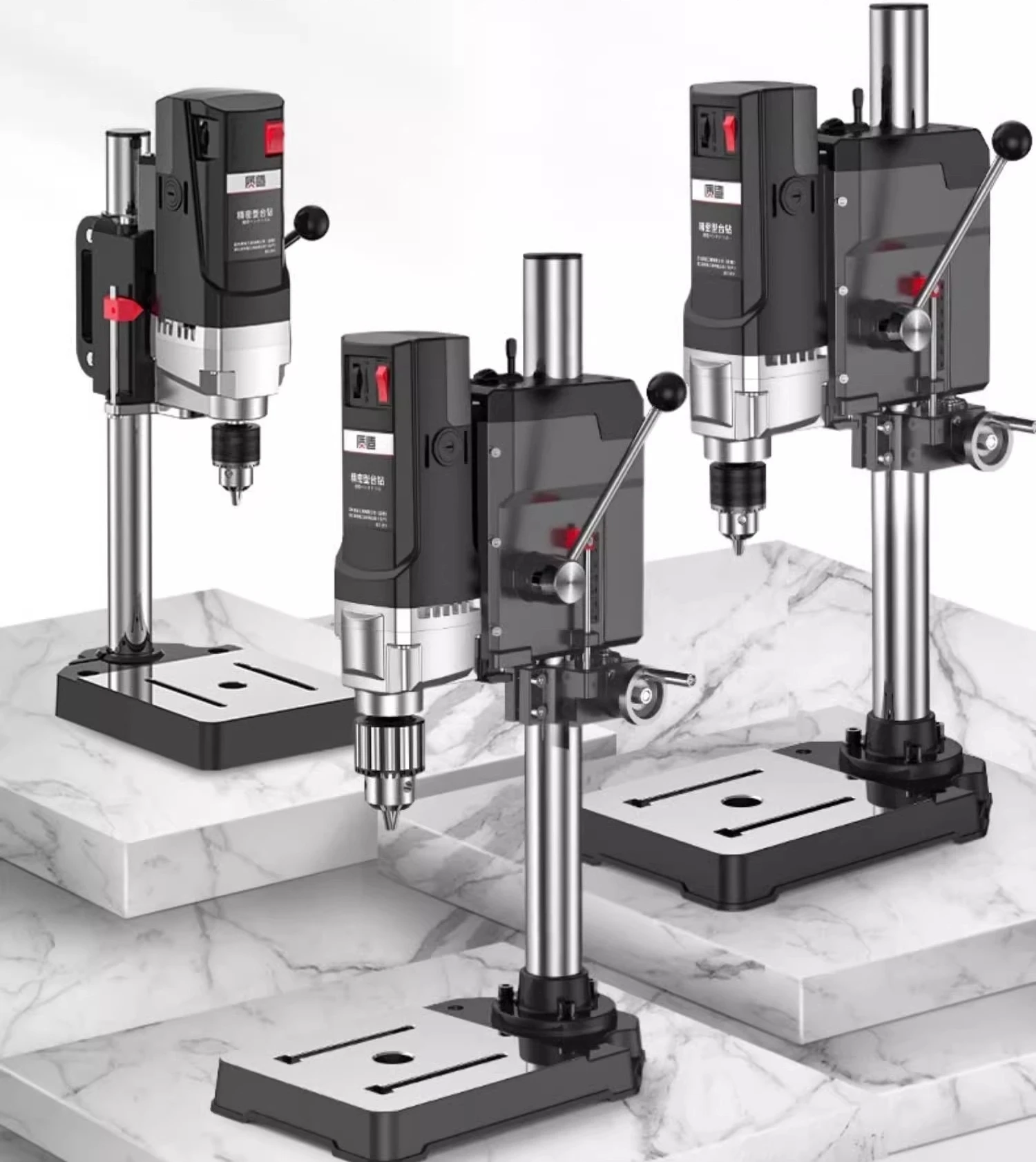 

710W/800W /1050W 220V High Power Industrial Bench Drill Press Multifunctional Precision Drilling Machine for Home Workshop