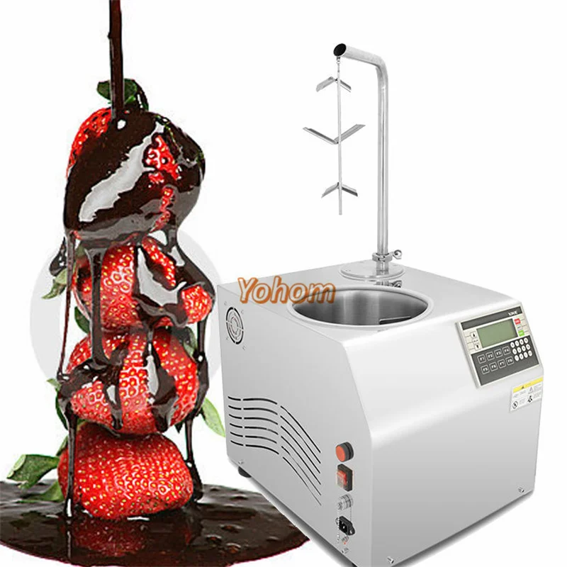 Automatic 7L Chocolate Dispenser Tempering Melting Machine Chocolate Candy Melter Tower Spread Fountains