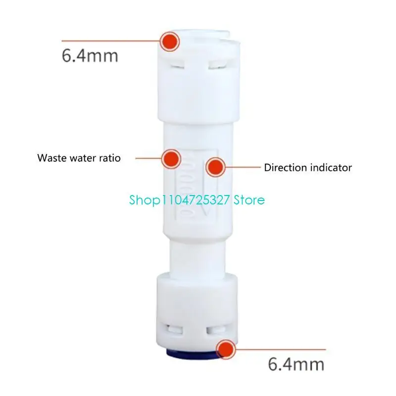 D8KF Water purifier Reverse Osmosis Restrictor with 1/4in Quick Connects Fitting