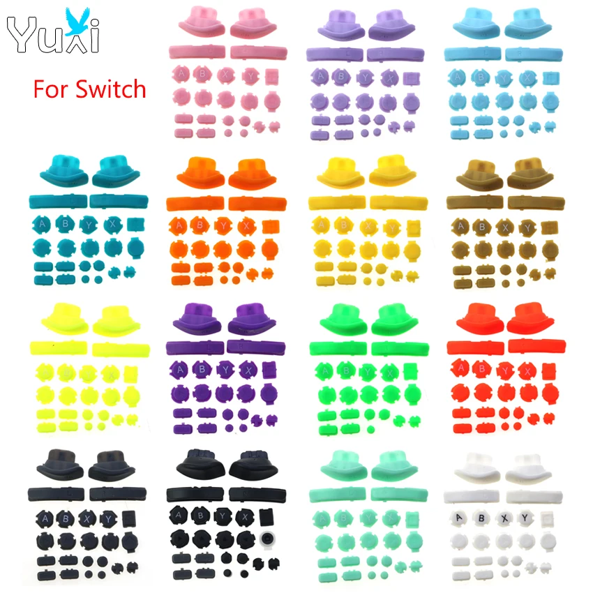 

YuXi For Switch NS Joy-con L R ZL ZR SL SR Button ABXY D-Pad Buttons Replacement For Joycon Controller Game Accessories