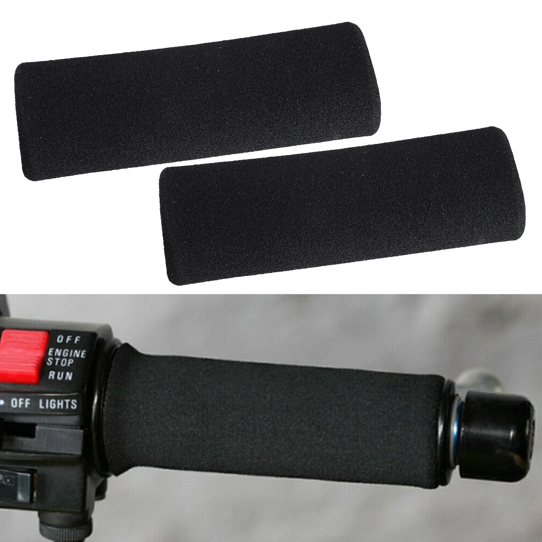 CITALL 1 Pair Motorcycle Handle Handlebar Grip Cover Sleeve Fit for BMW R1200GS Adventure Non-slip Anti-vibration