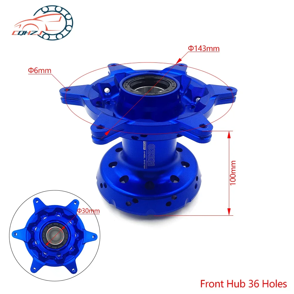 CQHZJ 36 ثقوب دراجة نارية الجبهة محور عجلات خلفي CNC الألومنيوم الخام ل KTM SXF XCF SMR HUSQVARNA FC FX TC TX GASGAS EXF MXF 2023
