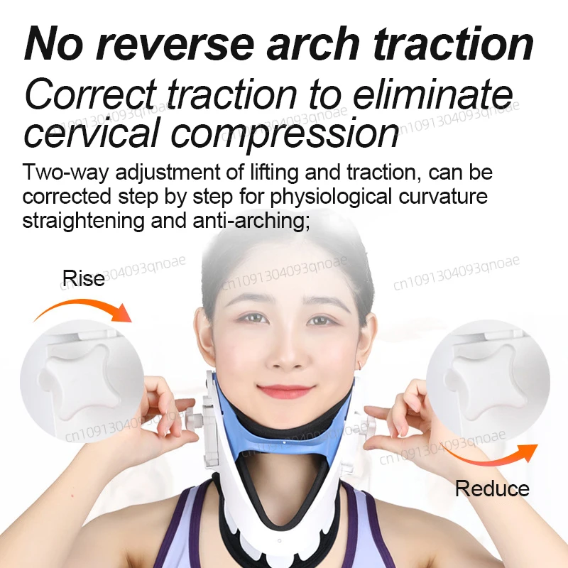 Standard Cervical Neck Traction-Adjustable Neck Stretcher Collar for Home Traction Spine Alignment Netck Support Correction