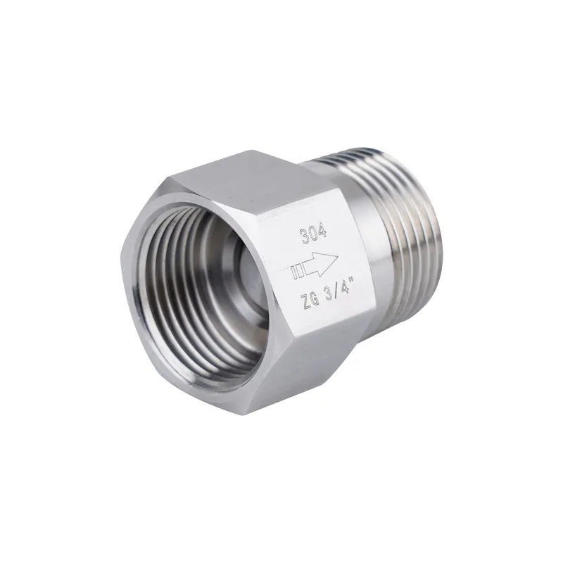 

3/4" BSP Female Male Thread 304 Stainless Steel One Way Non Return Check Valve High Temperature Resistant