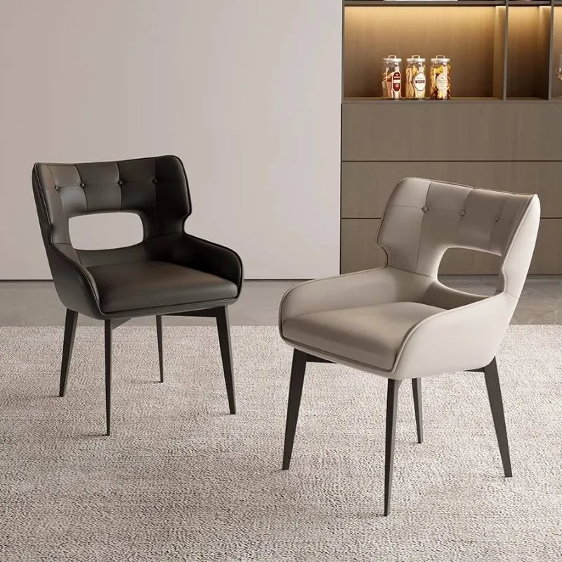 مسند ظهر أسود لتناول الطعام كراسي ديكور تصميم حديث مكتب لهجة الطعام كرسي أريكة غرفة المعيشة أثاث Sillas Para Comedor #2