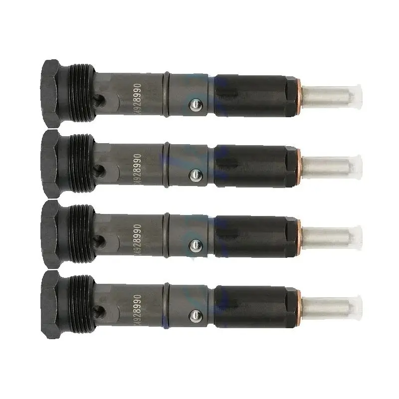 4Pcs Engine Fuel Injector Set Thread 14MM 4928990  for Cummins 6BT Excavator Engine Replacement Engine Parts