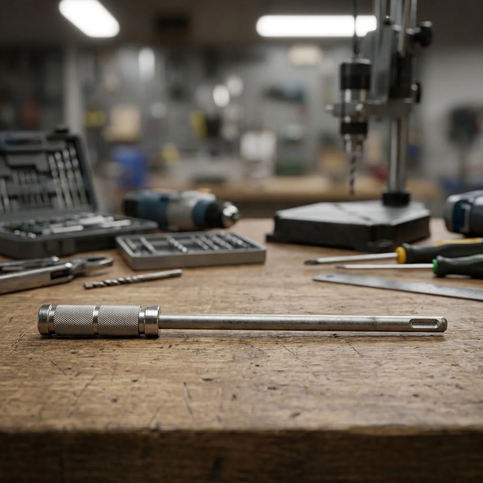 Double-Headed Shank Extension Rod Chrome Vanadium Construction Textured Patterns Handling High Strength Materials For Durability
