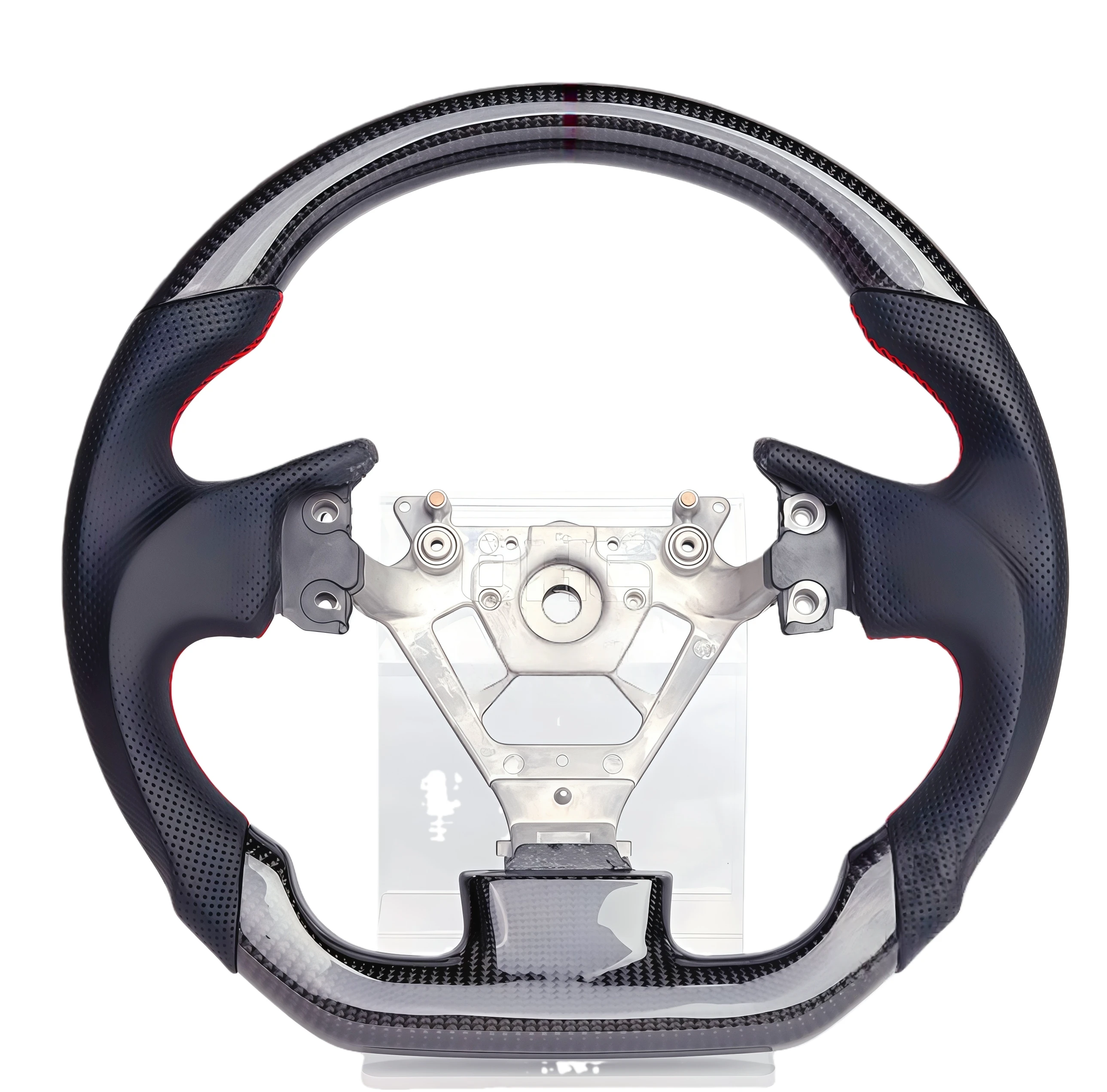 2004 2005 2006 2007 Infiniti G35 Steering Wheel Fast Shipping Red Calibration Mark Nappa Leather Infiniti G35 Carbon Fiber
