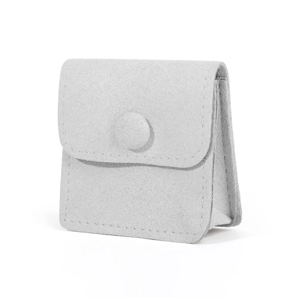 

Wedding Botton Rings Necklace Pouches For Women Men Velvet Pouch Jewelry Purse Bags Gift Packaging Packaging Snap Bags