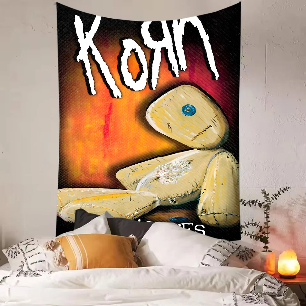 Korn Band  Tapestry Polyester Printed Gift Banner Home or Outdoor For Decoration Tapestry