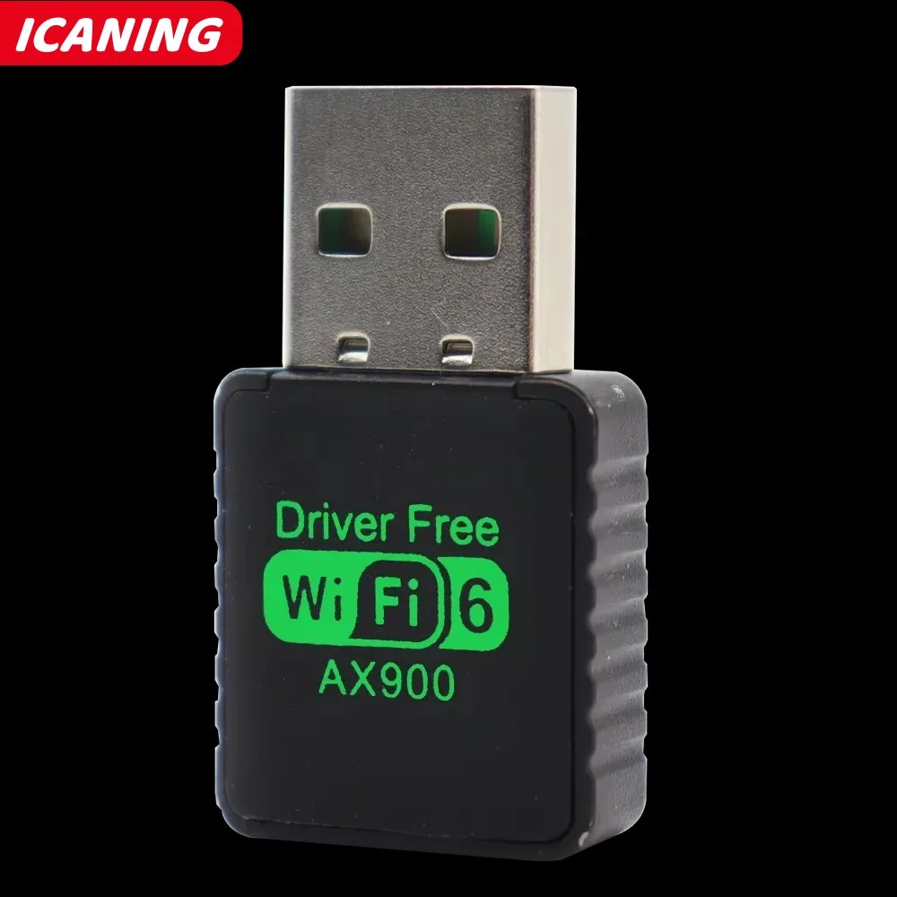 AX900 WIFI 6 アダプタ USB ネットワークカード 2.4 グラム & 5 GHz デュアルバンド信号受信ドングルラップトップドライバ用無料ワイヤレス Wlan レシーバー