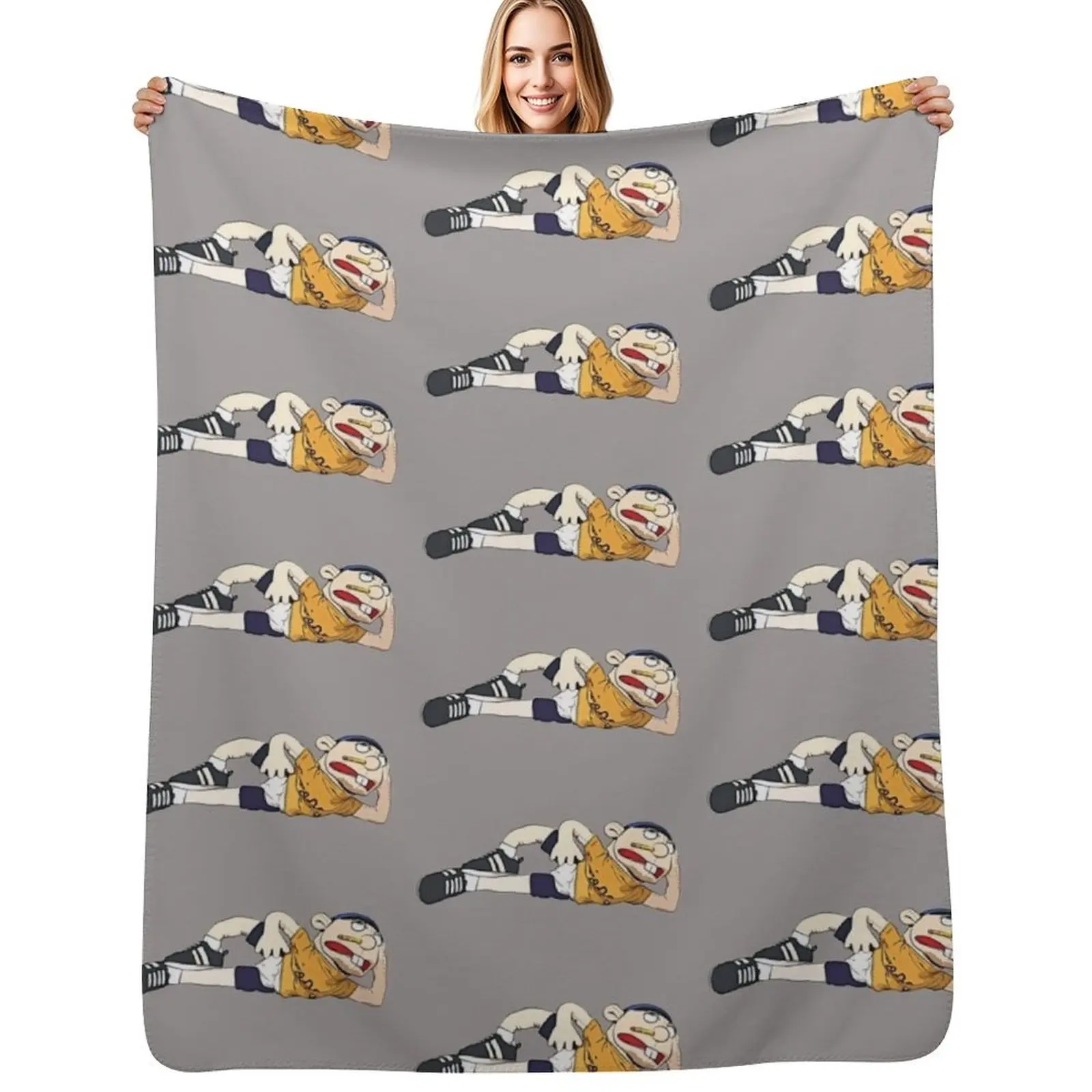 

Jeffy hot selling! Throw Blanket Soft Home Decor Blanket for Couch Bedroom