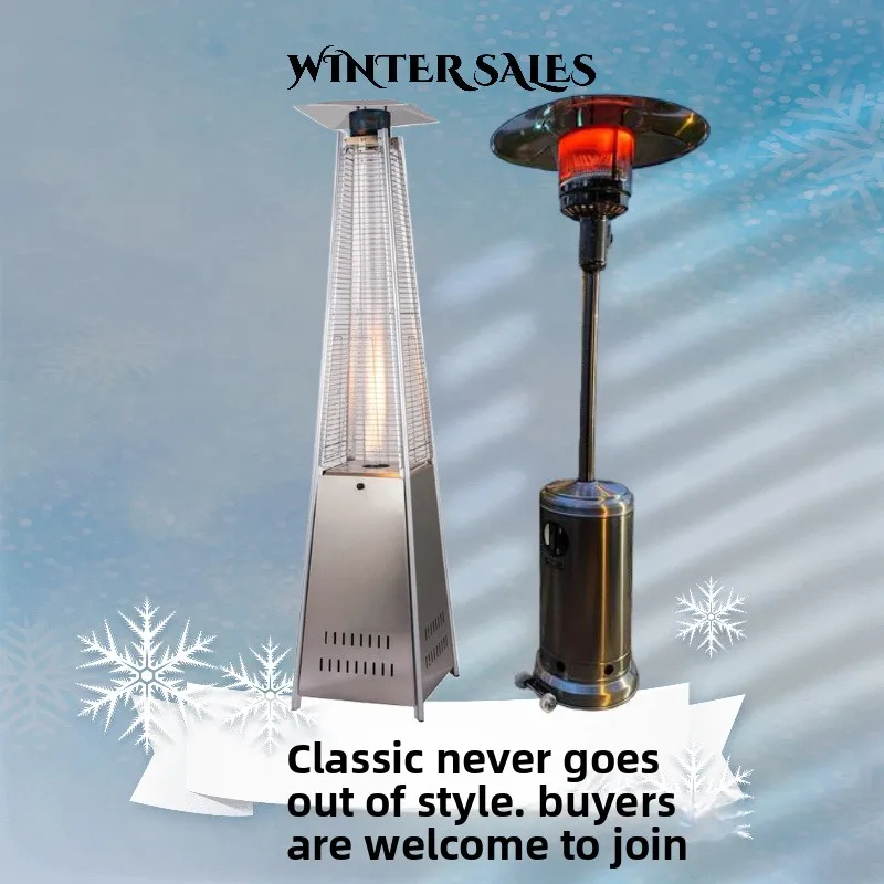 EASTSTOVE 50,000 BTU Outdoor Stainless Steel Patio Heater Rust-Resistant Portable for Household Use
