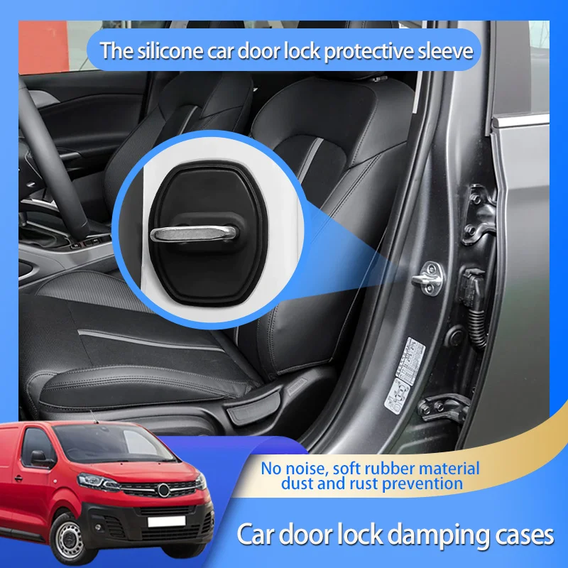 Автомобильный силиконовый чехол для дверного замка, авто эмблема, аксессуары для Opel Vivaro A B Vauxhall Astra Corsa OTC Zafira
