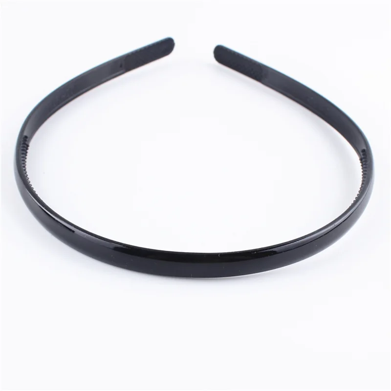 Fashion Mens Women Unisex Plastic Resin Hairband Black Smooth Hair Head Hoop Band Sport Headband Diy Hair Accessories Headdress