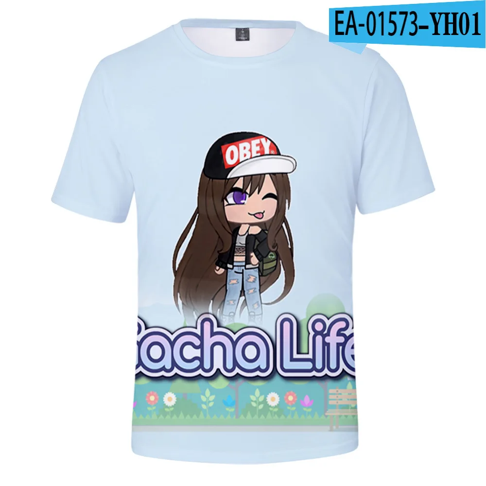 NEW Mans Tshirt  Gacha Life Tee Casual Short Sleeve T Shirt 3D Print Adults Men Women Summer T Shirt Cartoon Gacha Life Clothes